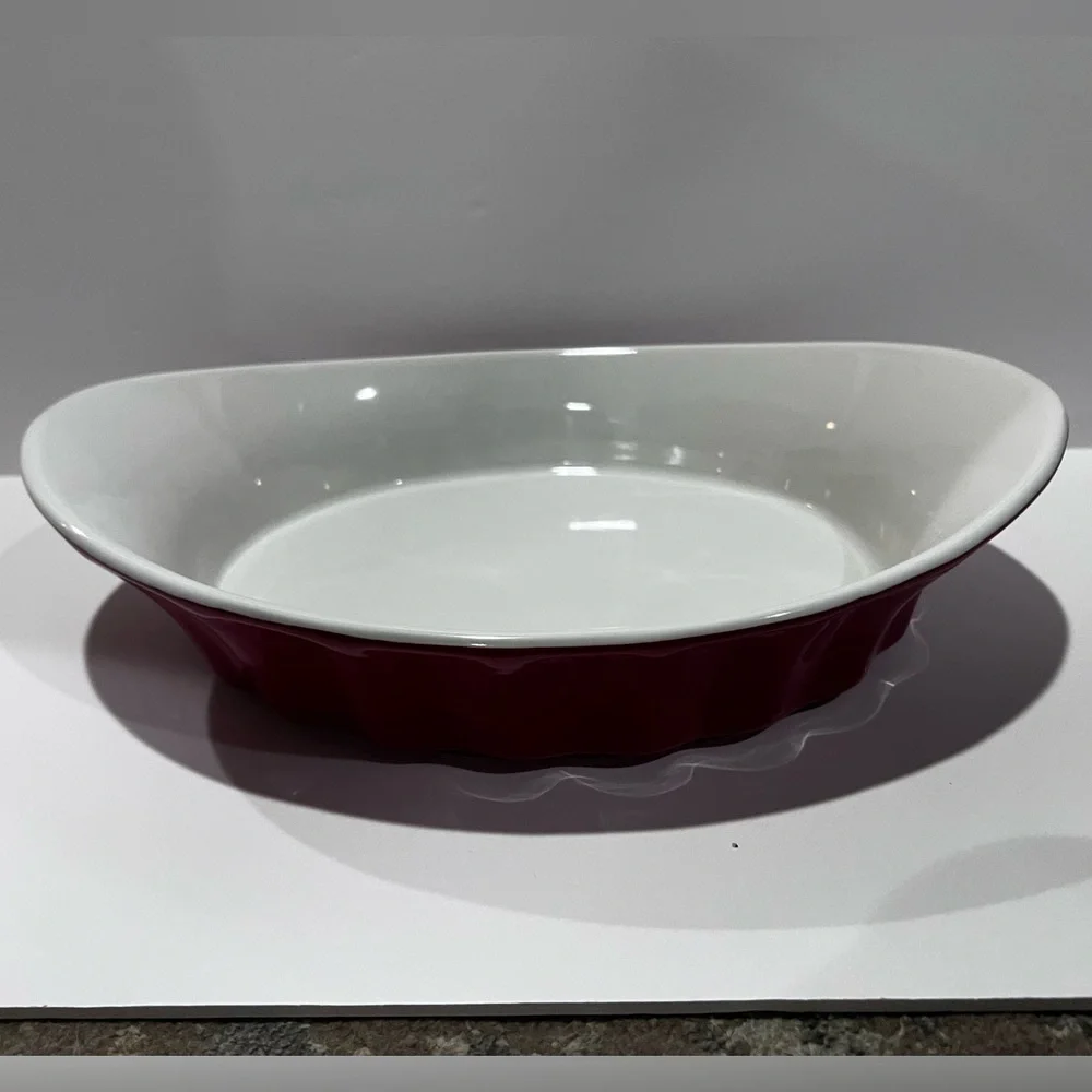 Red Crofton Ceramic Casserole Dish